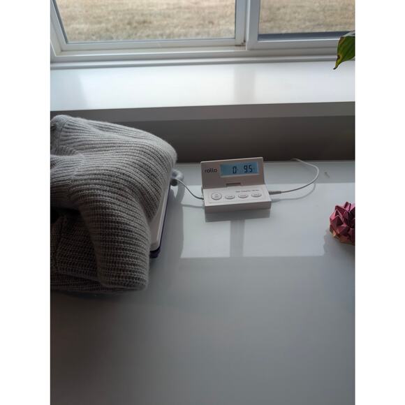 Garnet Hill Sweater Women's Recycled Cashmere Button Turtleneck Gray Size Small - Picture 7 of 7